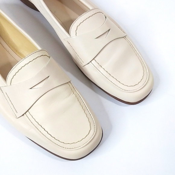 Coach Shari Leather Penny Loafers Made In Italy 8B - Picture 2 of 11